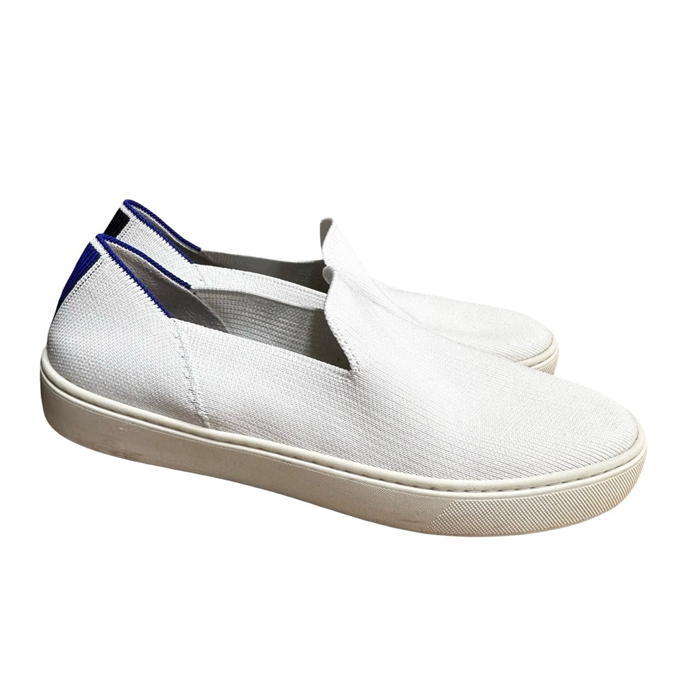 Rothy’s White Classic Sneaker Size 9 Original Slip On Knit Washable Comfort - Picture 4 of 10